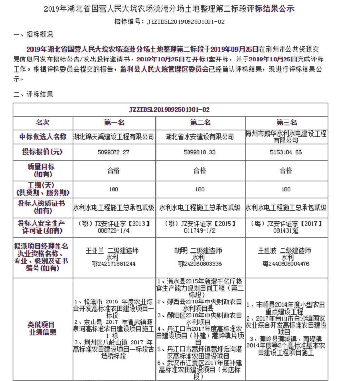 2019年湖北省国营人民大垸农场流港分场土地整理第二标段.png